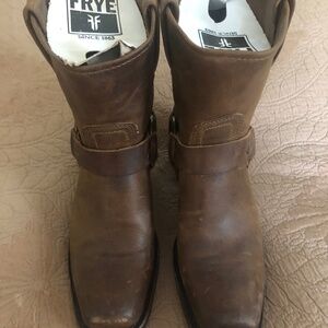 Frye Woman Harness Boots Brown Size 7.5